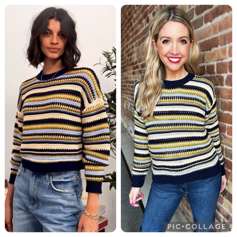 Heartloom “Feliz” Knit Stripe Sweater